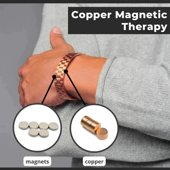 Menheal Pure Copper Magnetic Therapy Health Bracelet (Limited time discount - Last day)