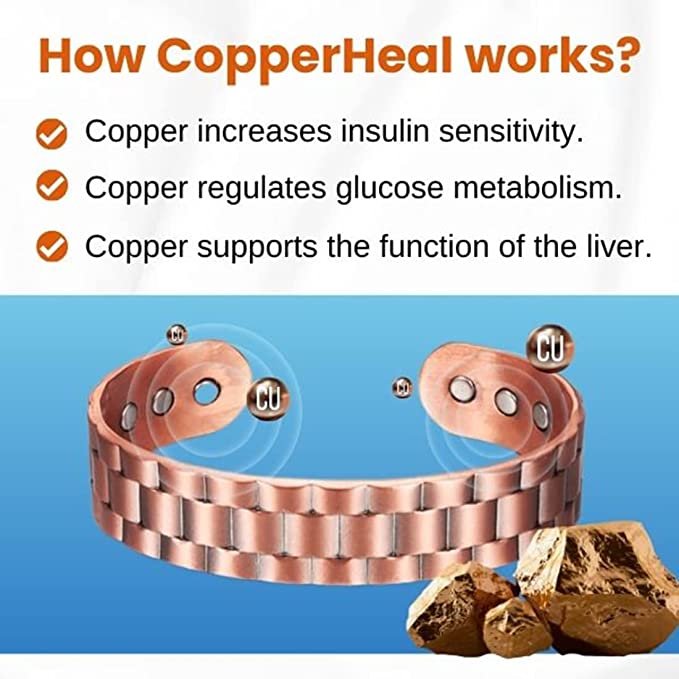 Menheal Pure Copper Magnetic Therapy Health Bracelet (Limited time discount - Last day)