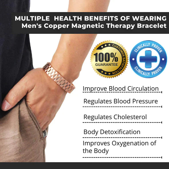 Menheal Pure Copper Magnetic Therapy Health Bracelet (Limited time discount - Last day)