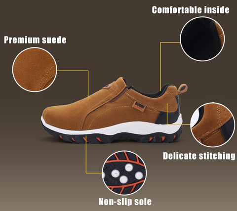 Men's Orthopedic Walking Shoes, Comfortable Anti-slip Sneakers