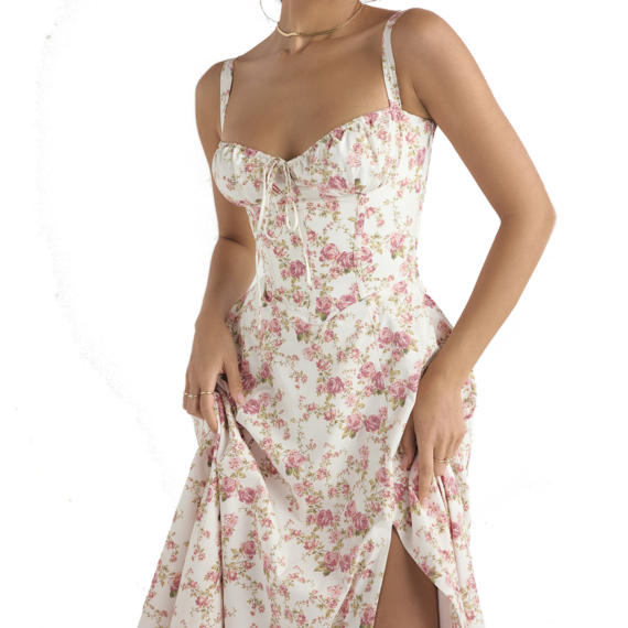 Midi Bustier Corset Sun Dress - Lulunami