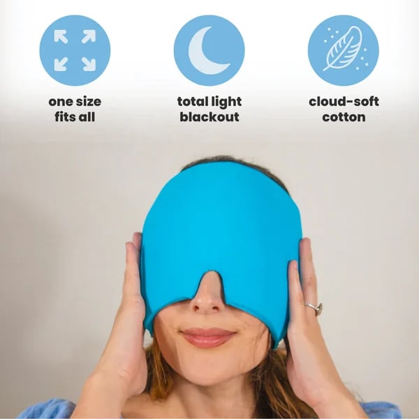 Migraine Relief Cap (Comfortable & Stretchy Ice Cap)