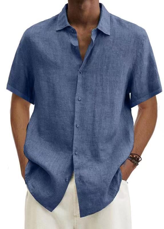 Natural Dyeing Short Sleeves Shirt 