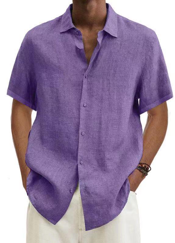 Natural Dyeing Short Sleeves Shirt 