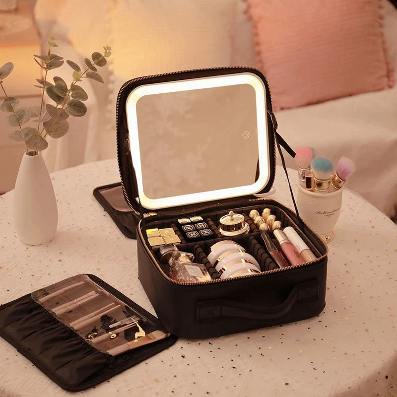 Nicelond Makeup travel bag with Lighted Mirror