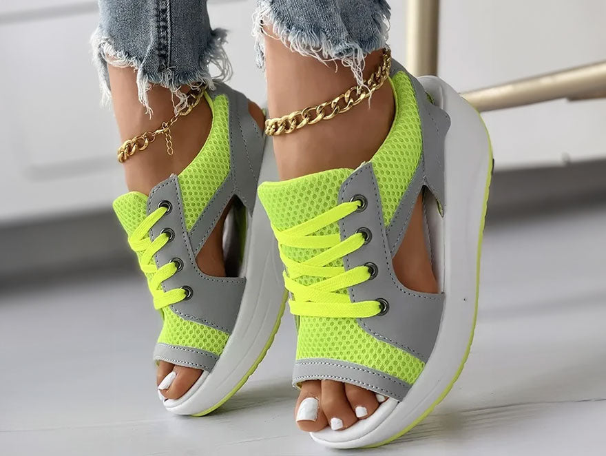 Open Toe Platform Sneaker Sandals