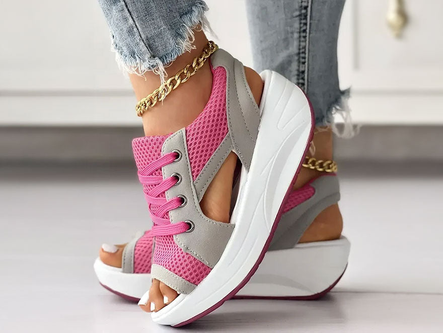 Open Toe Platform Sneaker Sandals