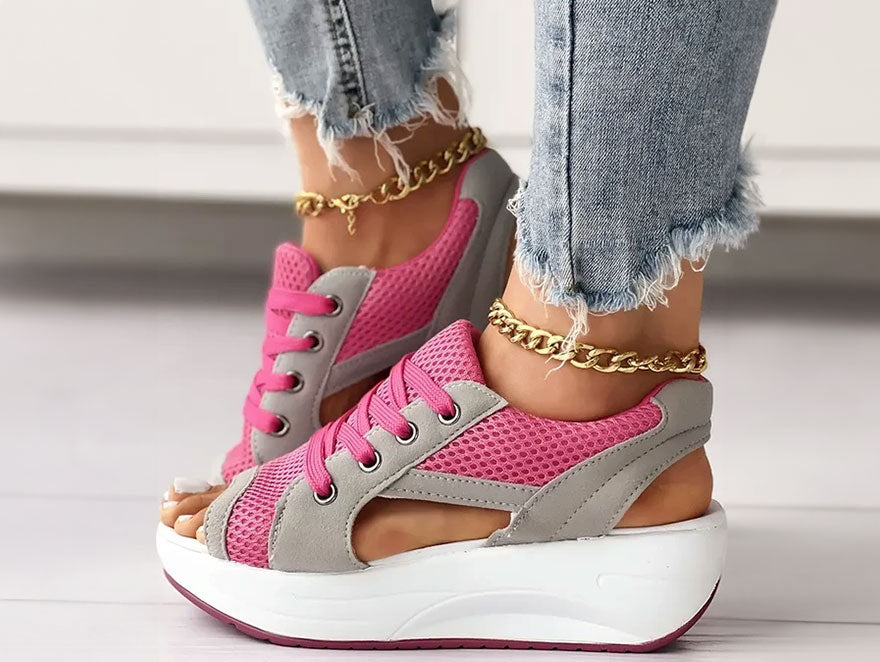 Open Toe Platform Sneaker Sandals