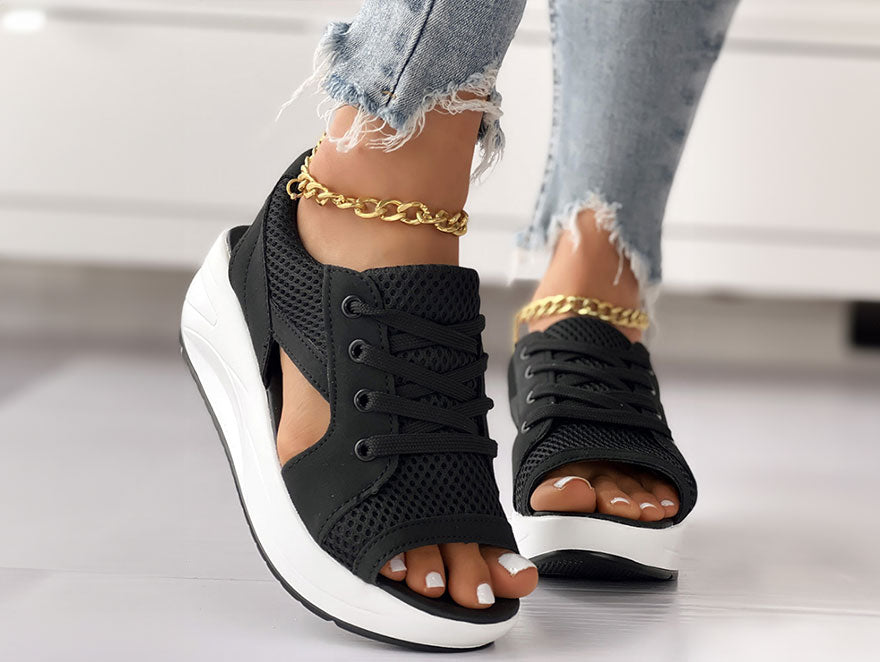 Open Toe Platform Sneaker Sandals