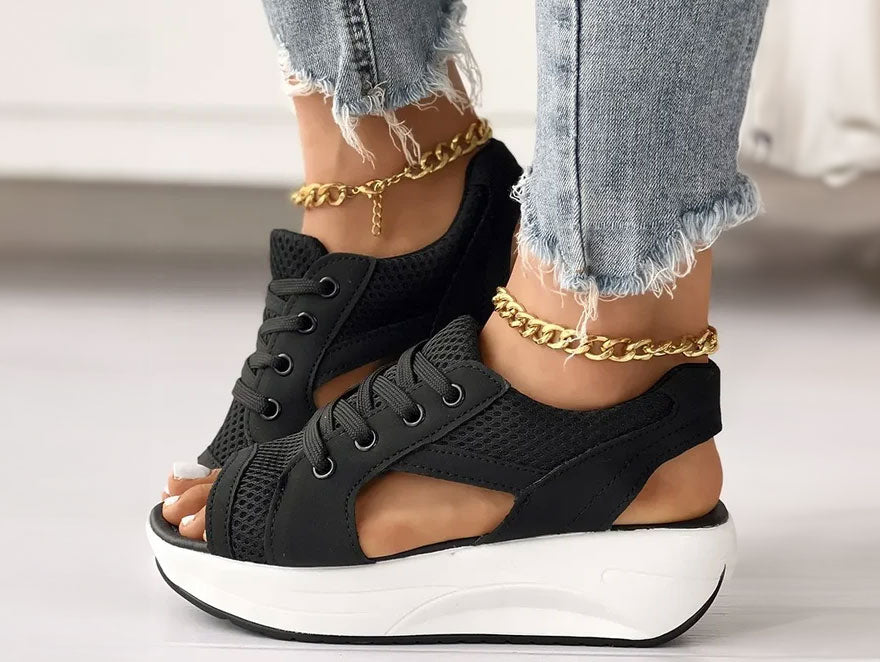 Open Toe Platform Sneaker Sandals