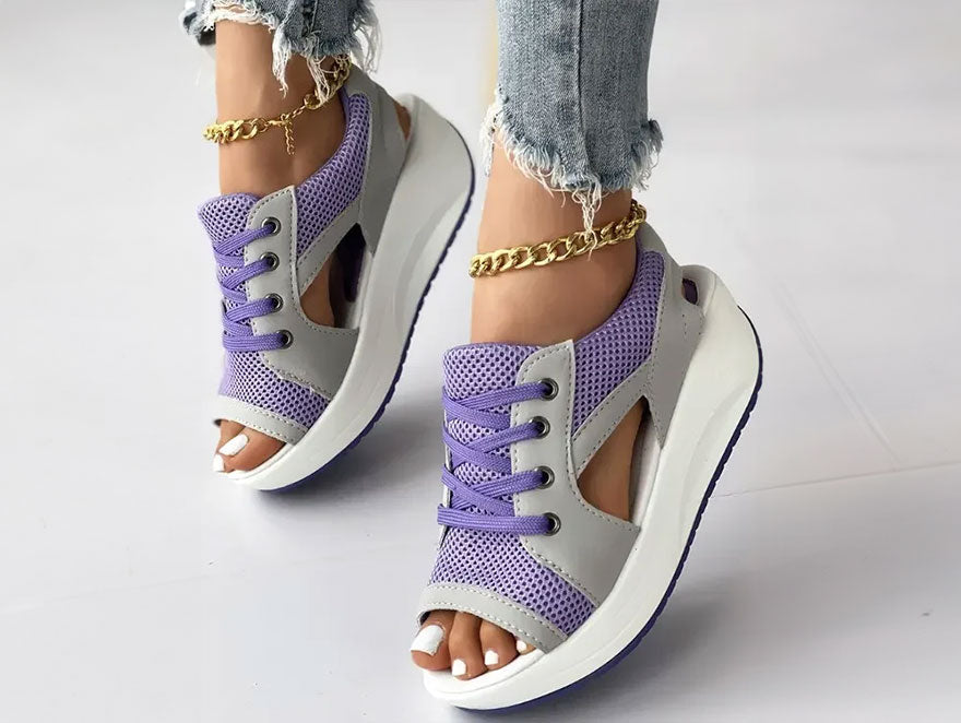 Open Toe Platform Sneaker Sandals