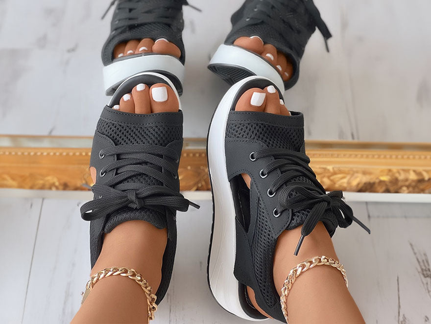 Open Toe Platform Sneaker Sandals