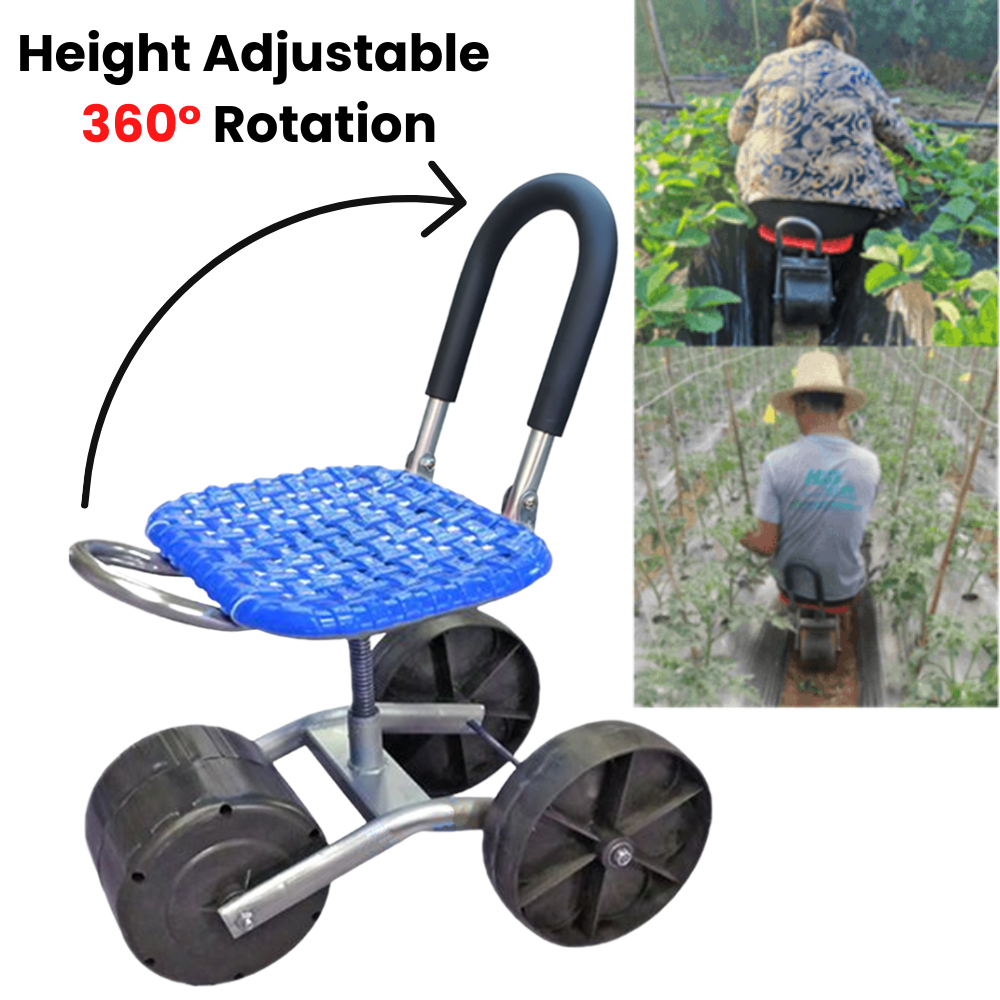 Oz Height Adjustable 360Â° Rotating Gardening Seat