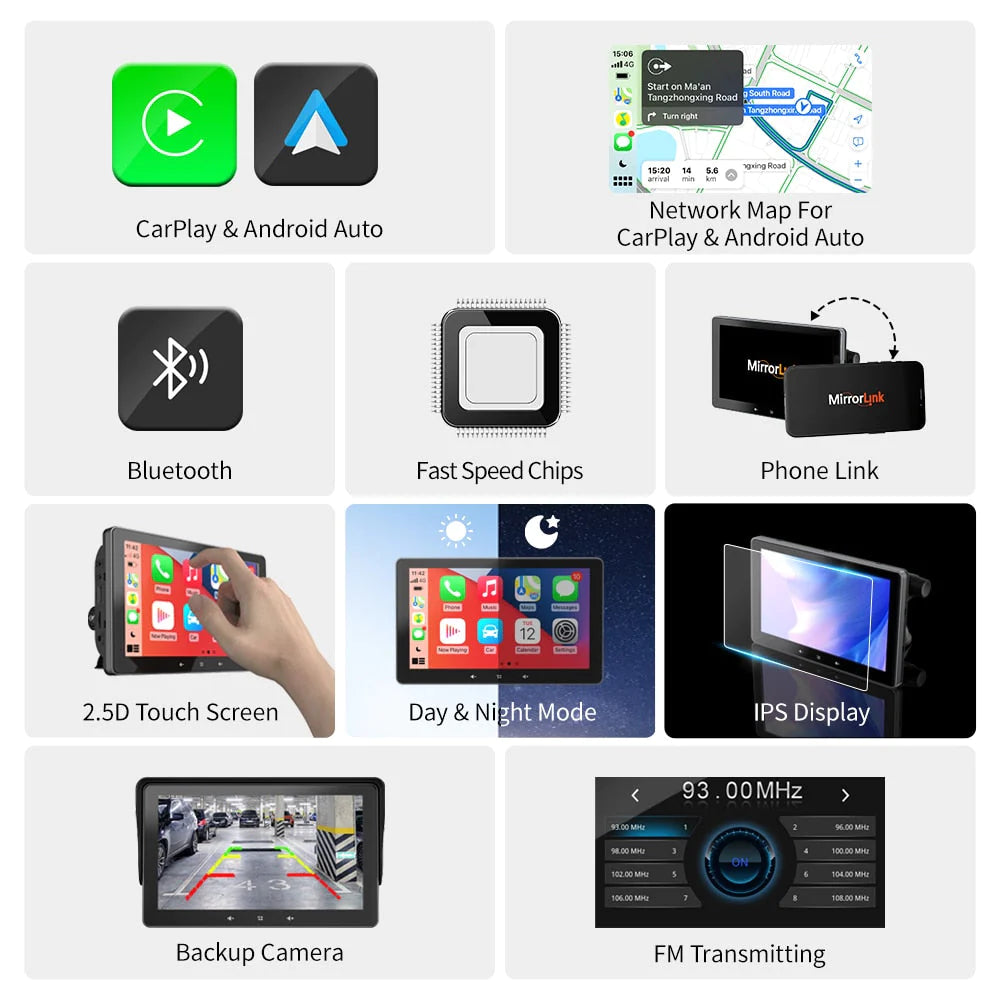 OZDriveMate - Wireless Apple CarPlay & Android Auto Dash