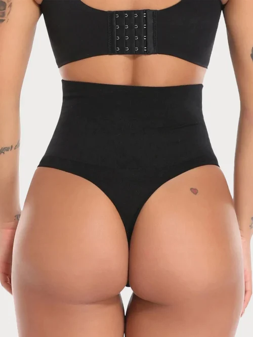 Plus Size High Waist Tummy Control Thong