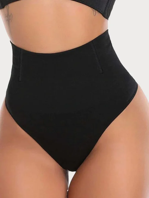 Plus Size High Waist Tummy Control Thong