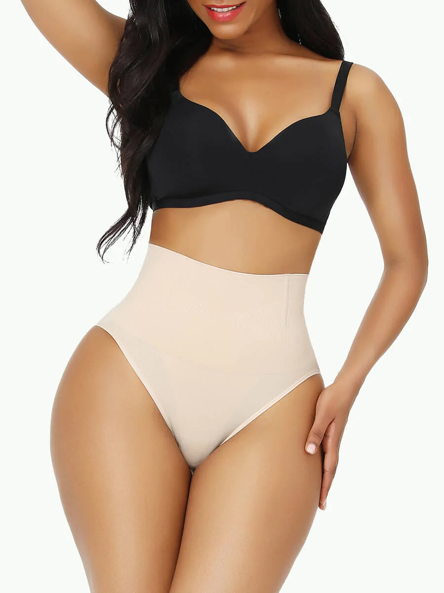 Plus Size High Waist Tummy Control Thong