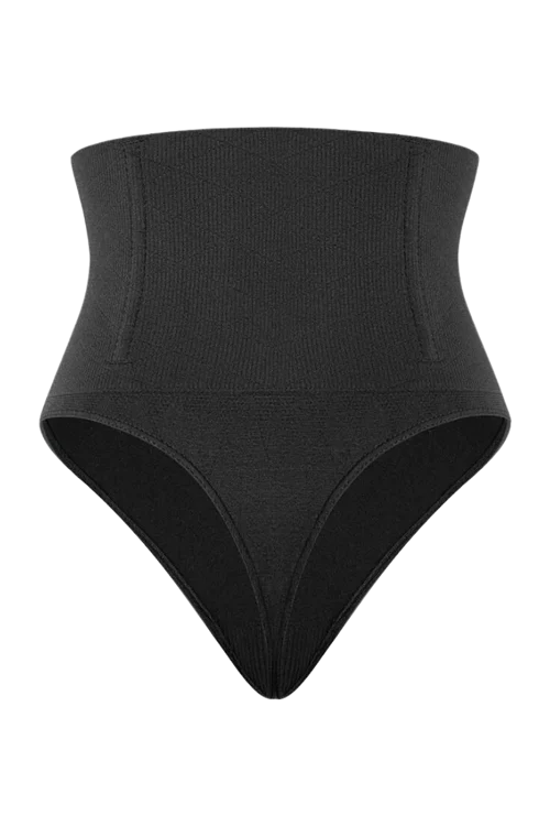 Plus Size High Waist Tummy Control Thong