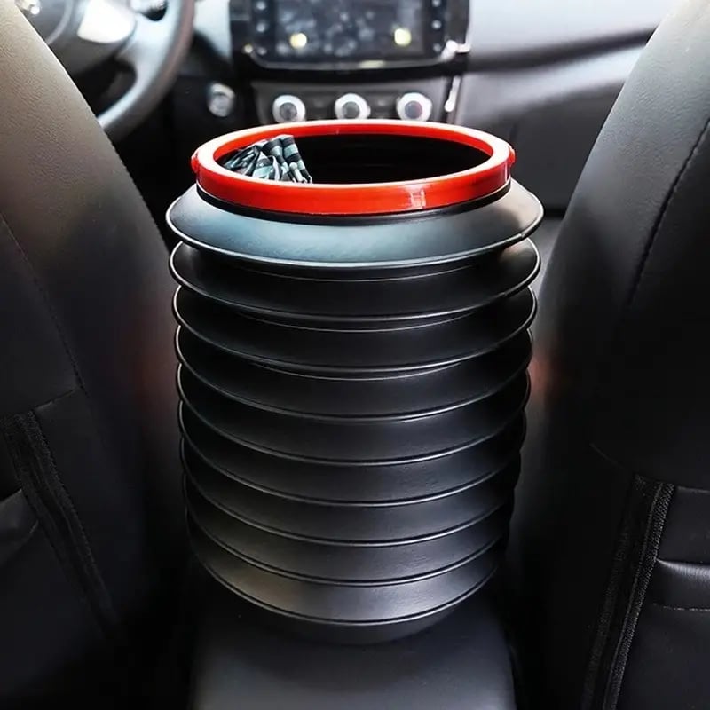 Portable Car Trash Bin: Foldable Outdoor Fishing Bucket Trash Can