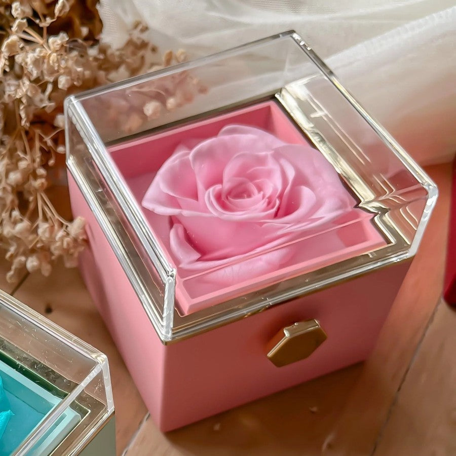 Preserved Rose Promise Ring Box