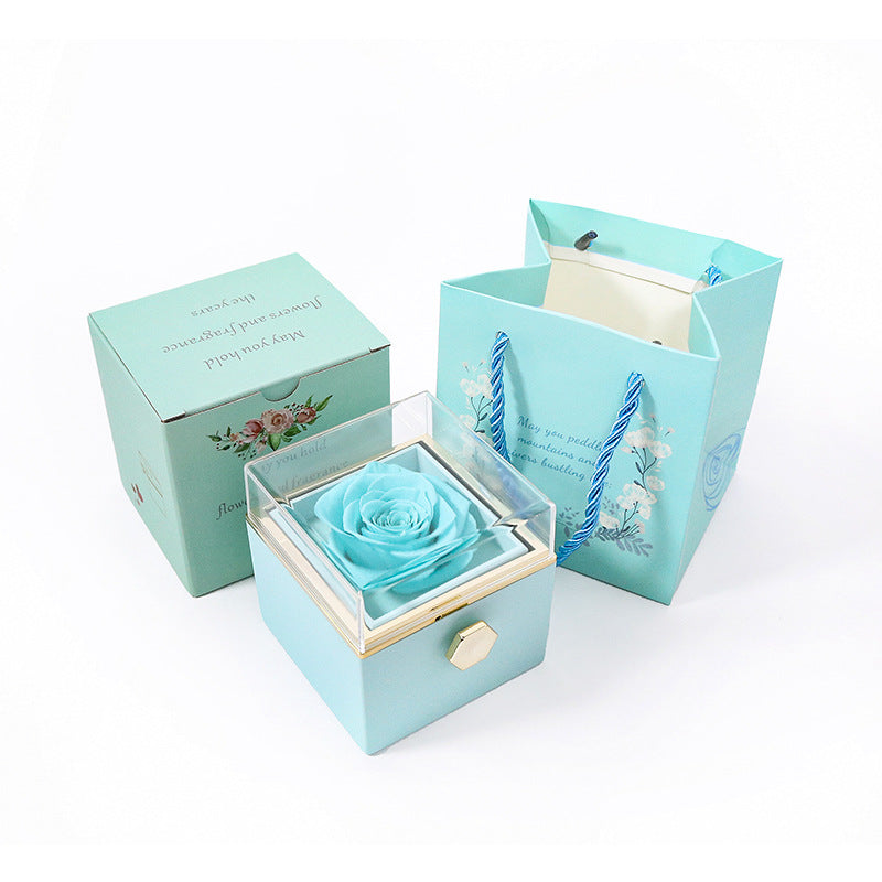 Preserved Rose Promise Ring Box