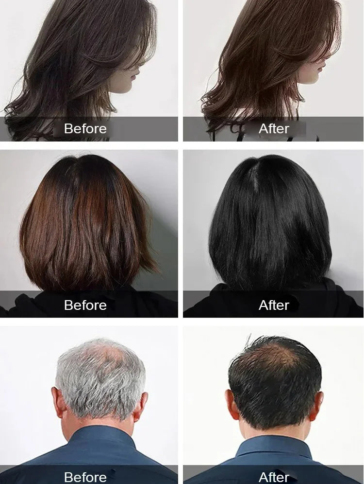 Pure Plant Extract For Grey Hair Color Bubble Dye