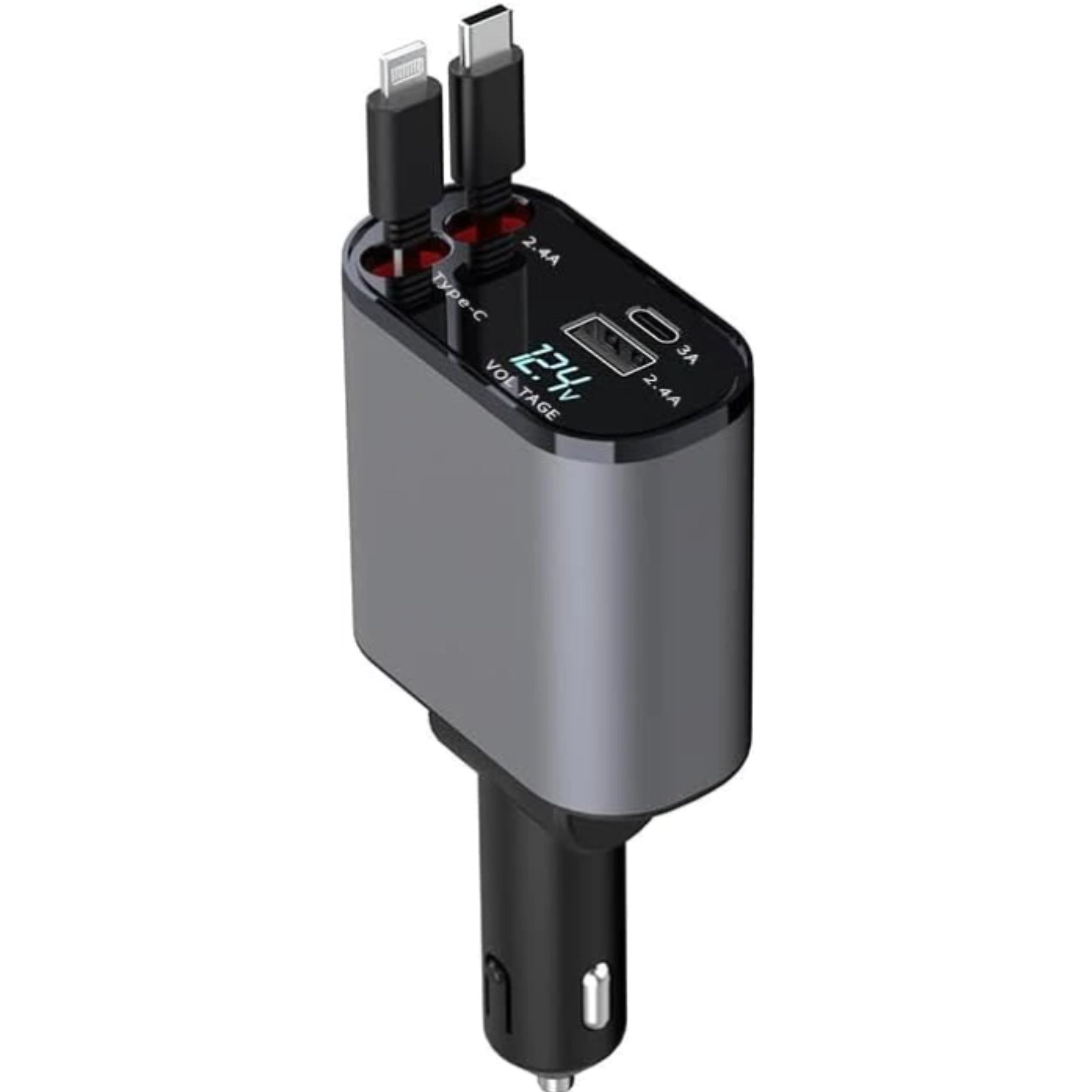 Racetractable 4-in-1 Car Charger