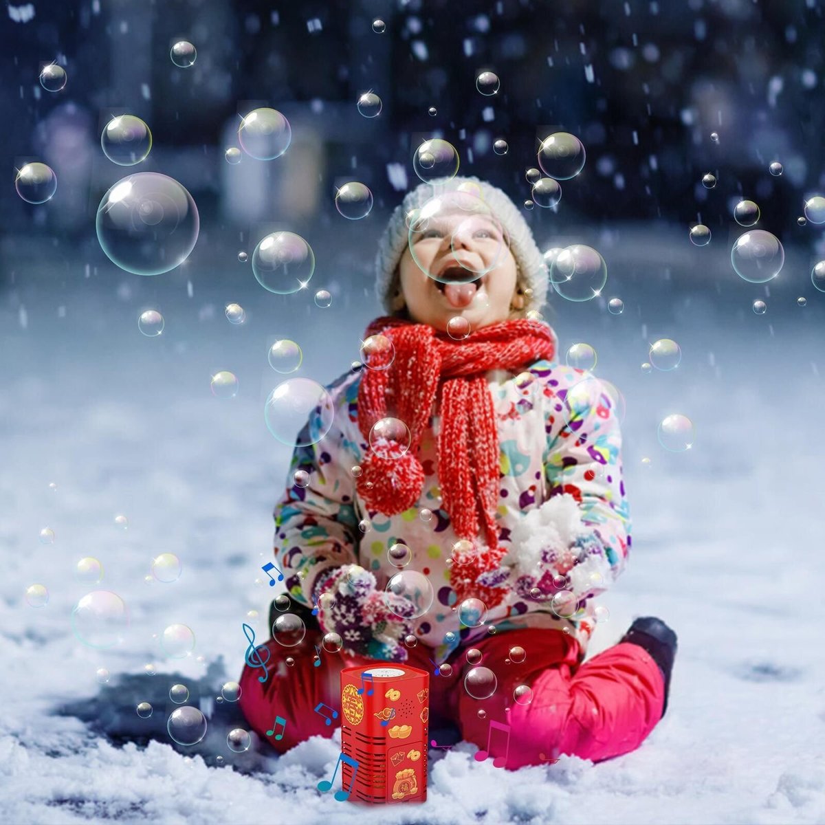 Reusable-Fireworks Bubble Machine