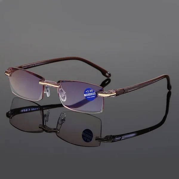 Sapphire High Hardness Anti-blue Progressive Far And Near Dual-Use Reading Glasses