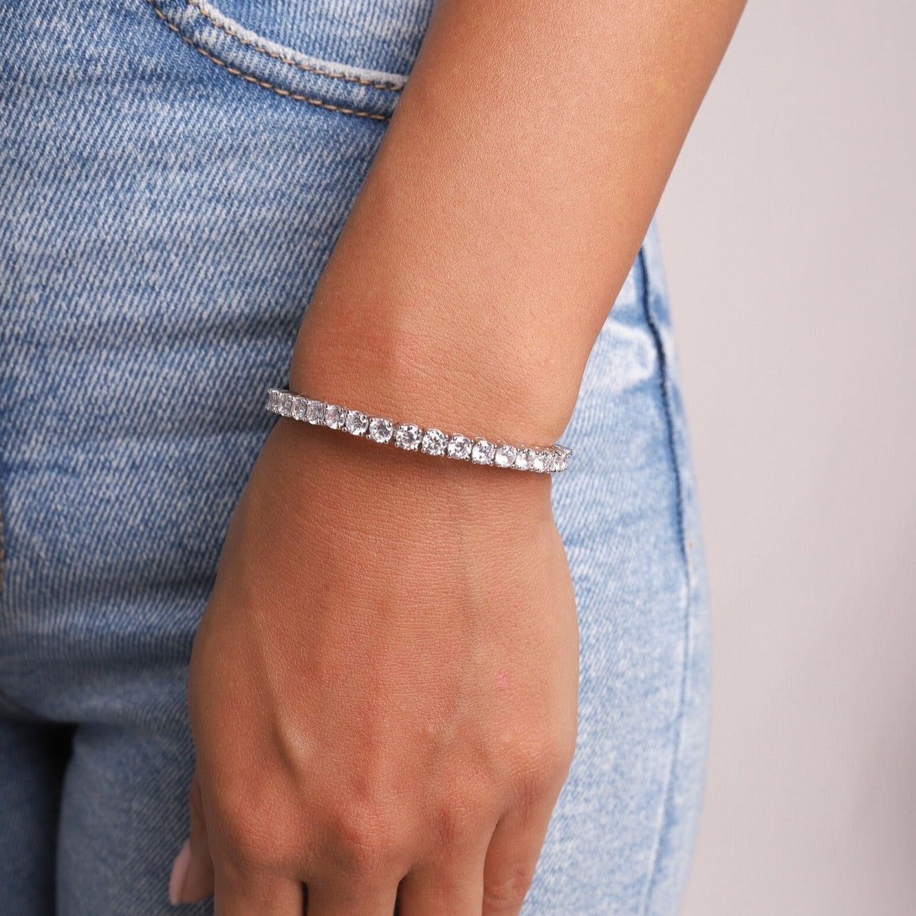 SILENZA TENNIS BRACELET. - 4MM