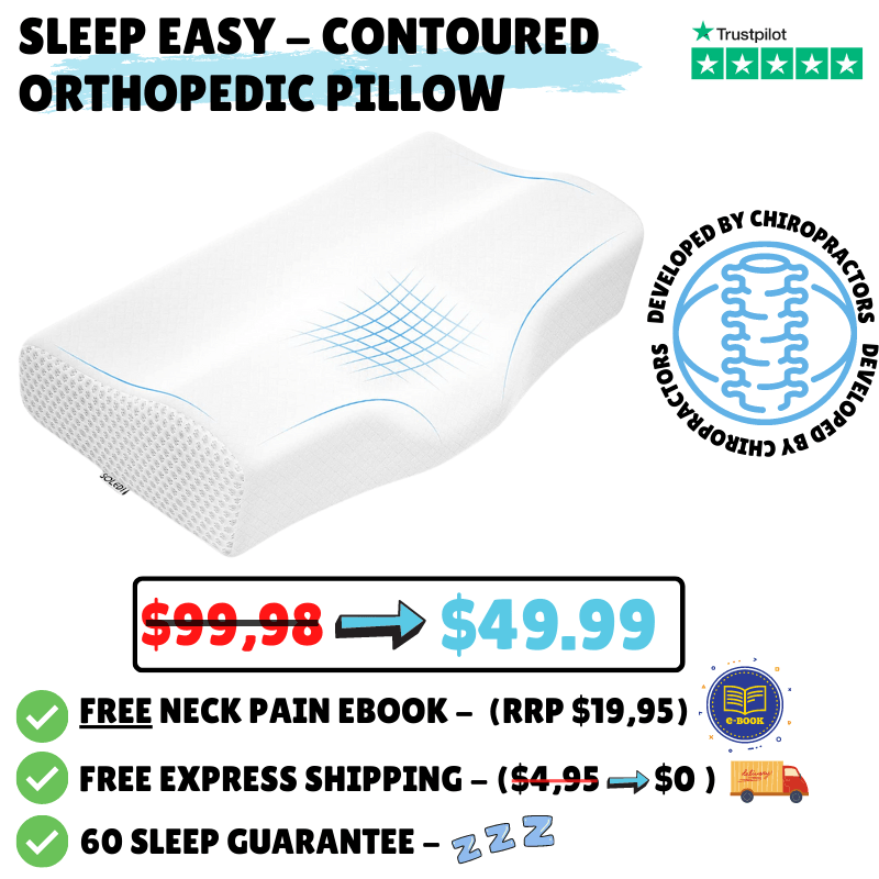 SleepEasy Contoured Orthopedic Pillow