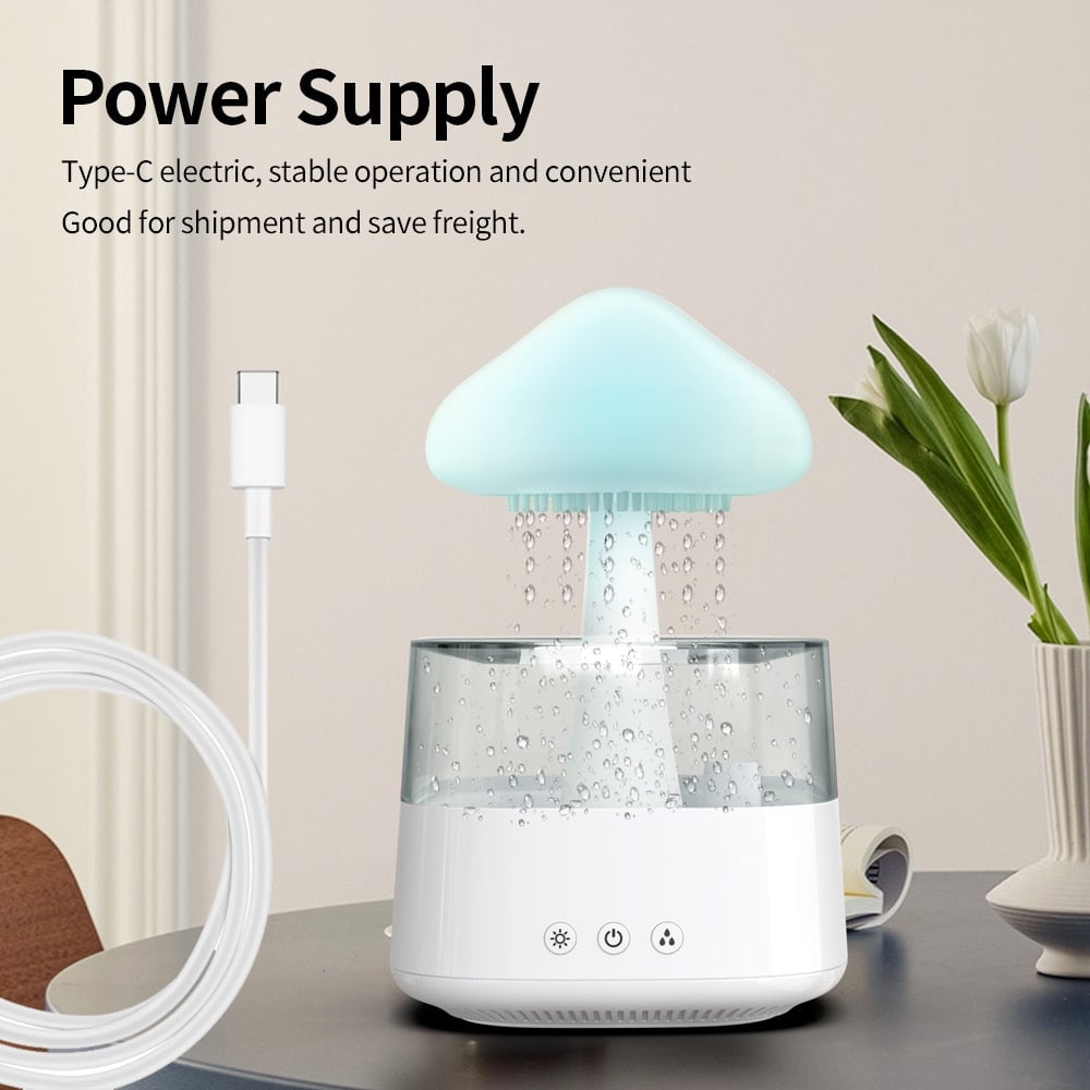 Snuggling Cloud - Gloomy Rain Cloud Humidifier