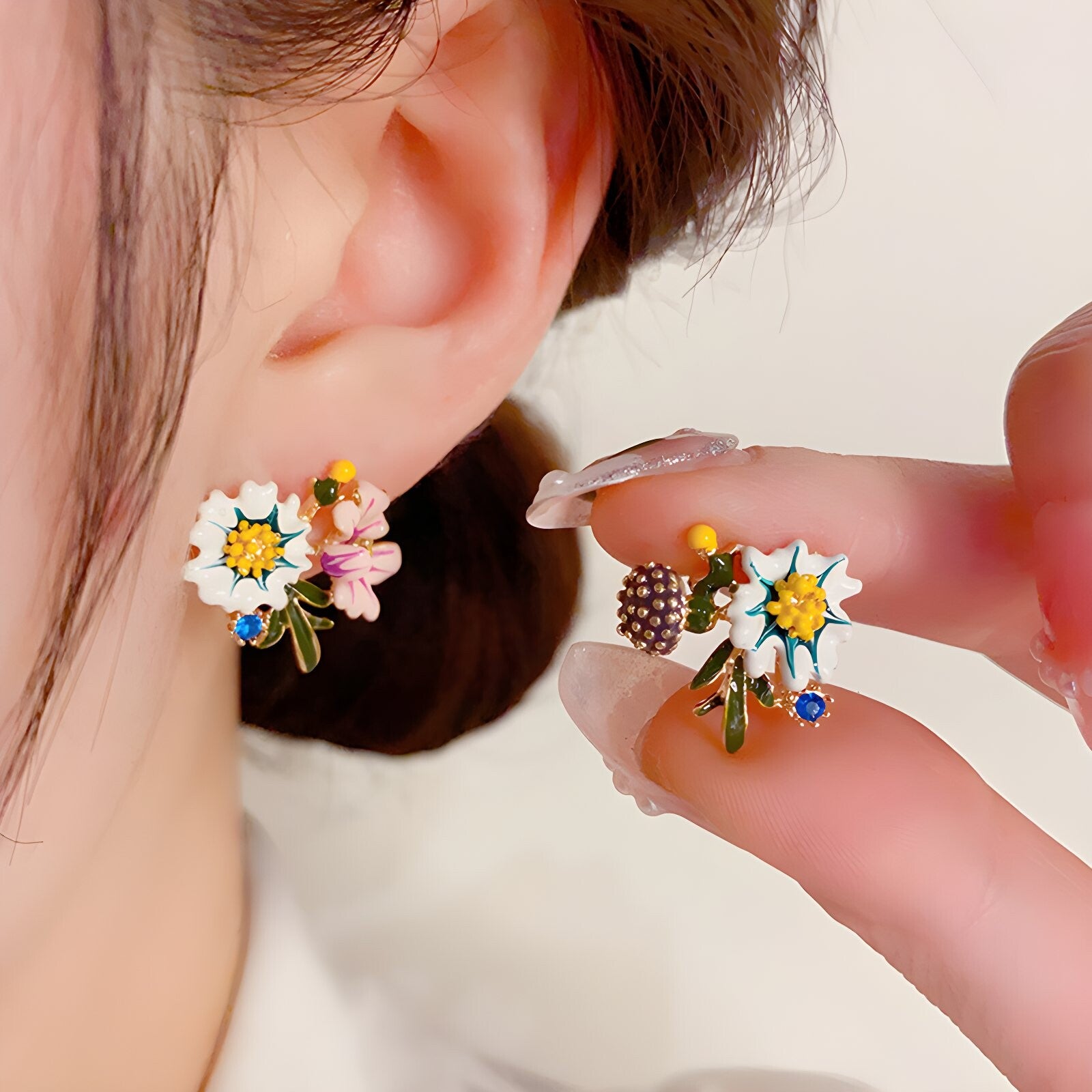 Summer Blossom Earrings (Pair)