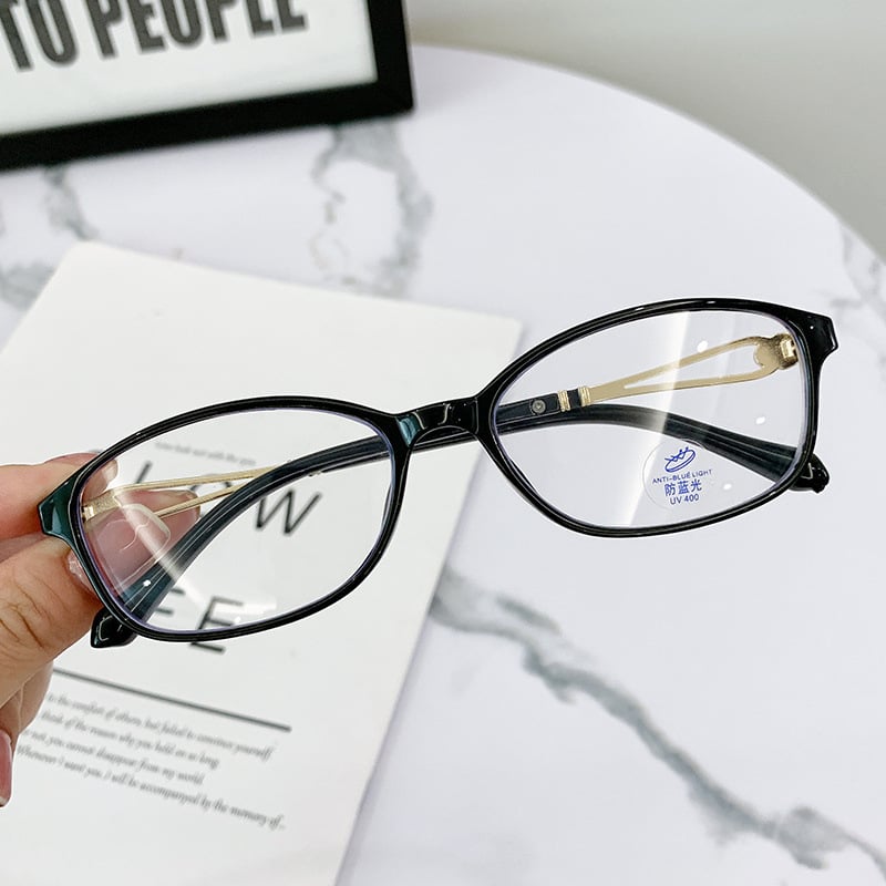 WOMEN’S FASHION LIGHTWEIGHT METAL ANTI-BLUE LIGHT READING GLASSES