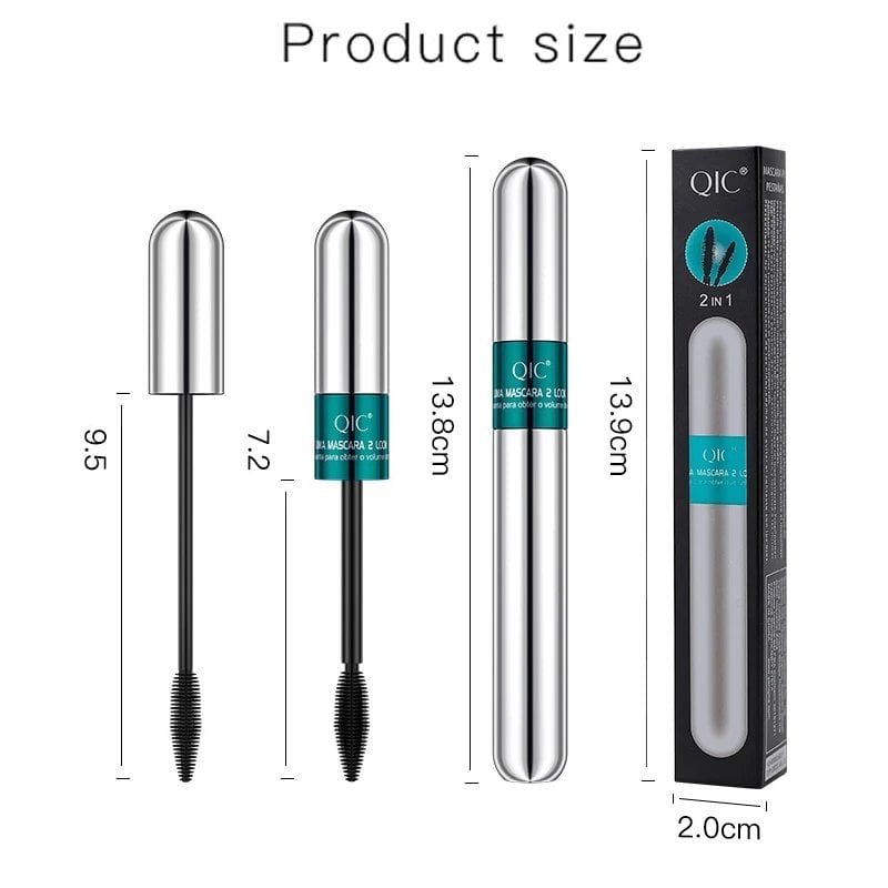 2 in 1 Curl Long Lasting Waterproof Mascara