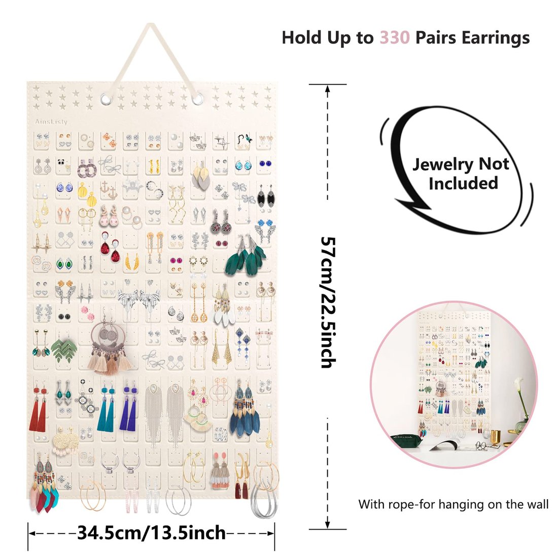 2023 HOT SALE - Felt Hanging Jewelry Organizer