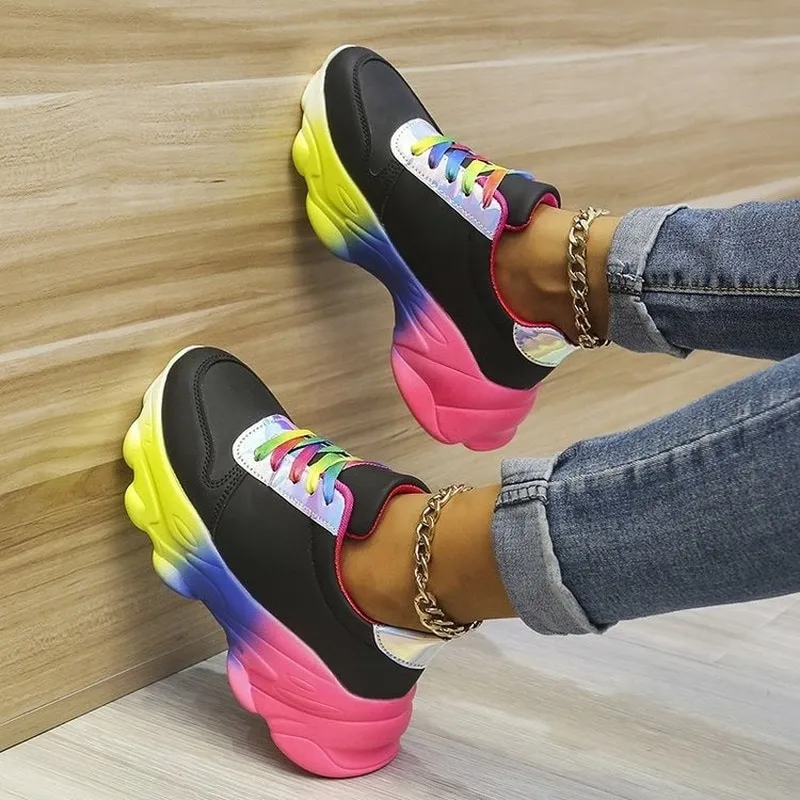 2023 New Orthopedic Shoes | Rainbow Sneakers