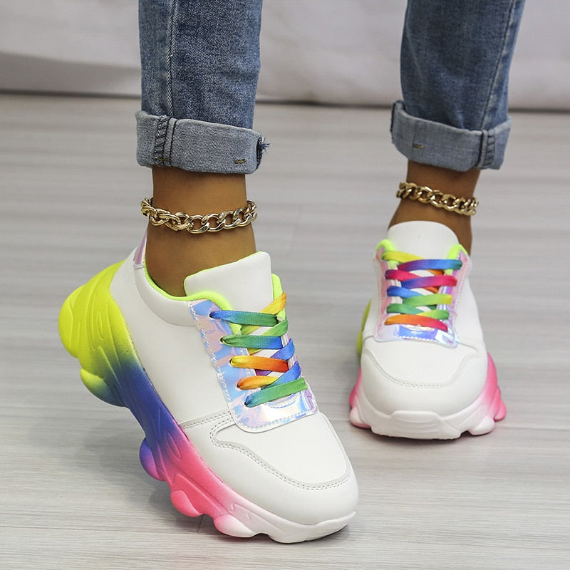 2023 New Orthopedic Shoes | Rainbow Sneakers