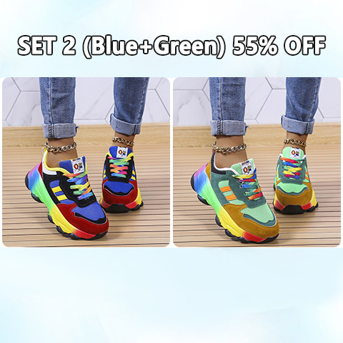 2023 New Orthopedic Shoes | Rainbow Sneakers