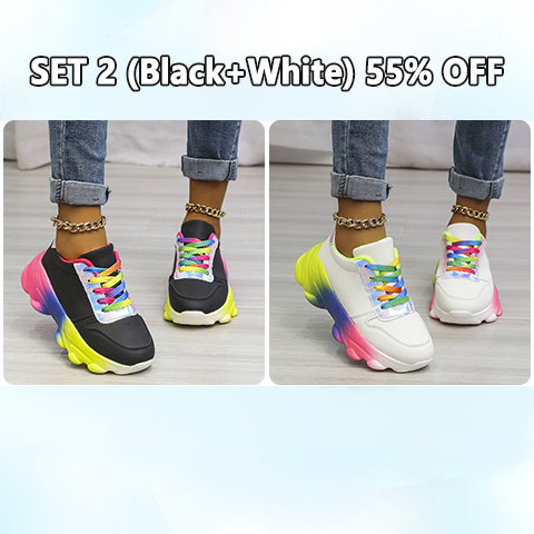 2023 New Orthopedic Shoes | Rainbow Sneakers