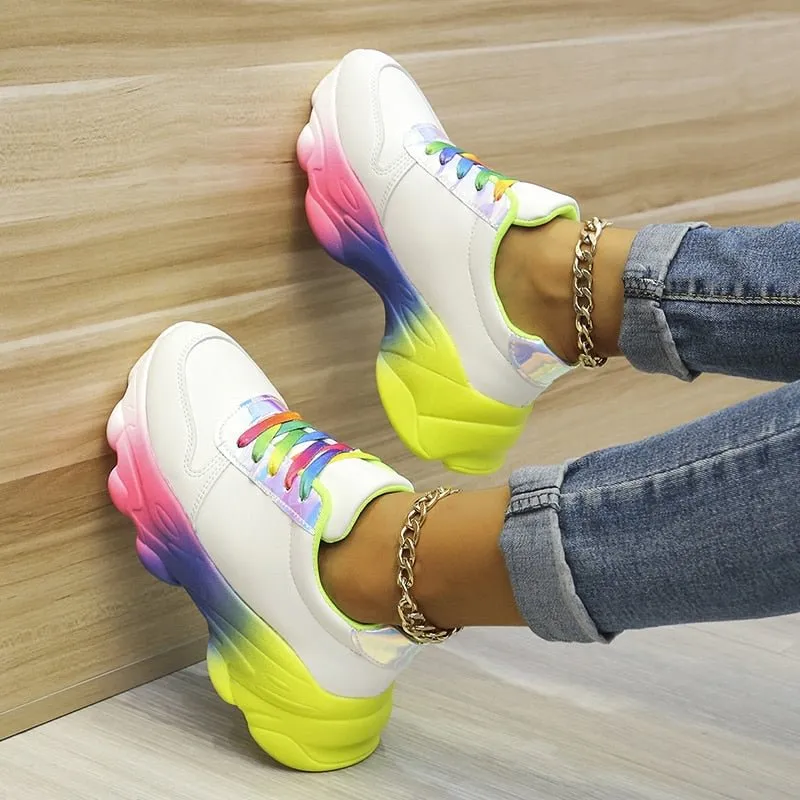 2023 New Orthopedic Shoes | Rainbow Sneakers