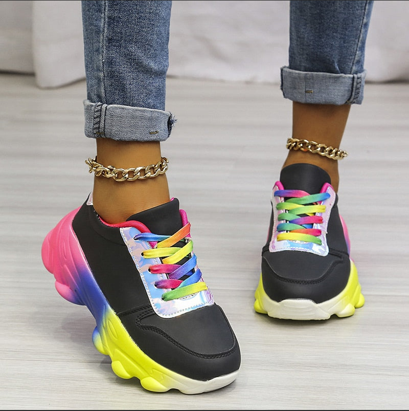 2023 New Orthopedic Shoes | Rainbow Sneakers