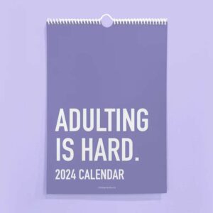 2024 CALENDAR ADULTING IS HARD