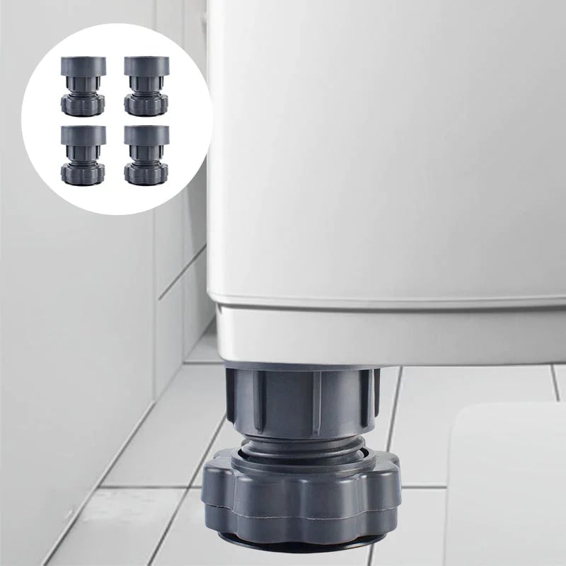 4 Pieces Height-Adjustable Washing Machine Stand