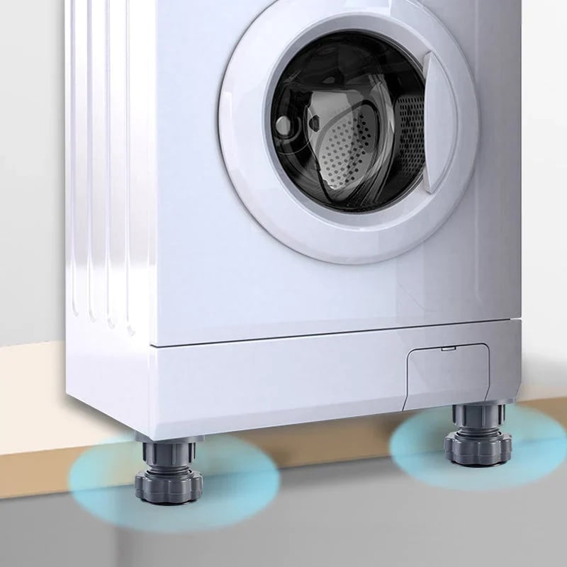 4 Pieces Height-Adjustable Washing Machine Stand