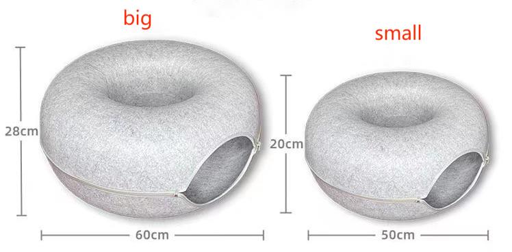 Pillow Paws Cozy Catnap Donut Bed Size