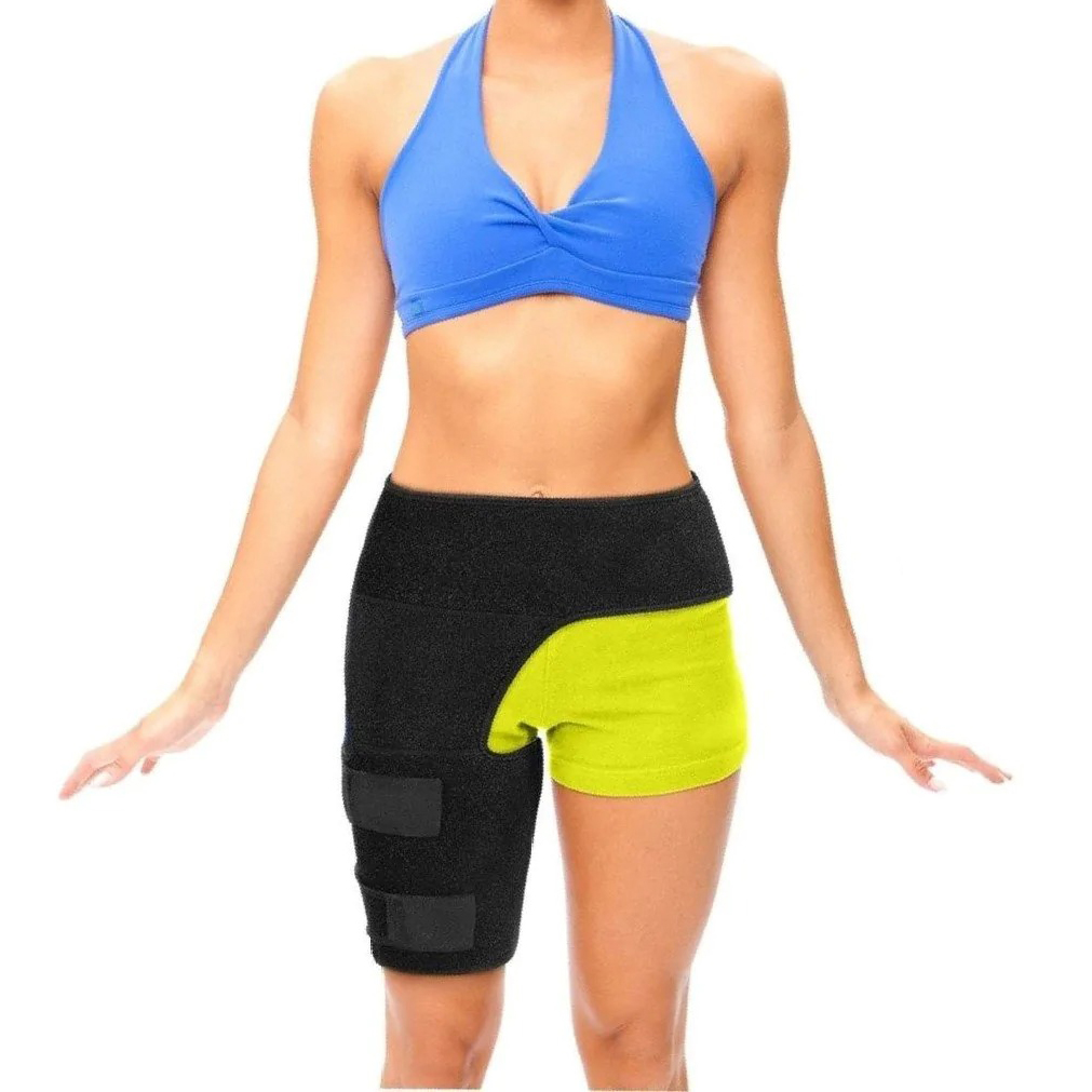 AizoCell Hip Brace and Hip Stabilizer with Adjustable Brace Straps, Improved Compression Focus, Stable Grip, Breathable Material and Non-slip Design