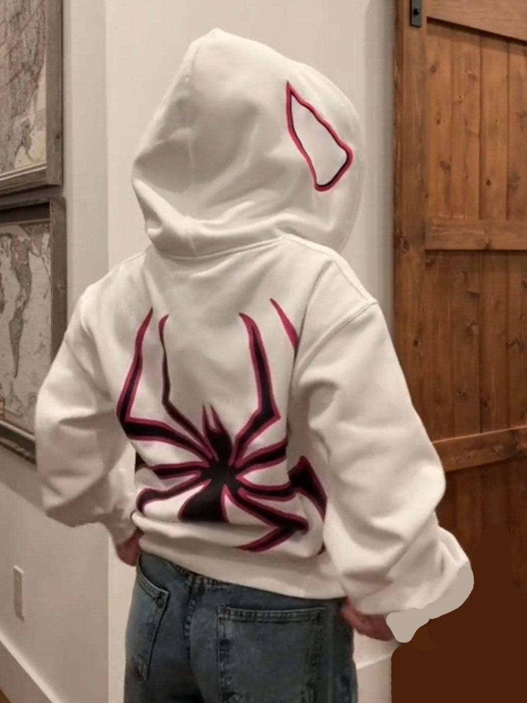 ALTZ -  Spider Punk Zip Up Hoodie