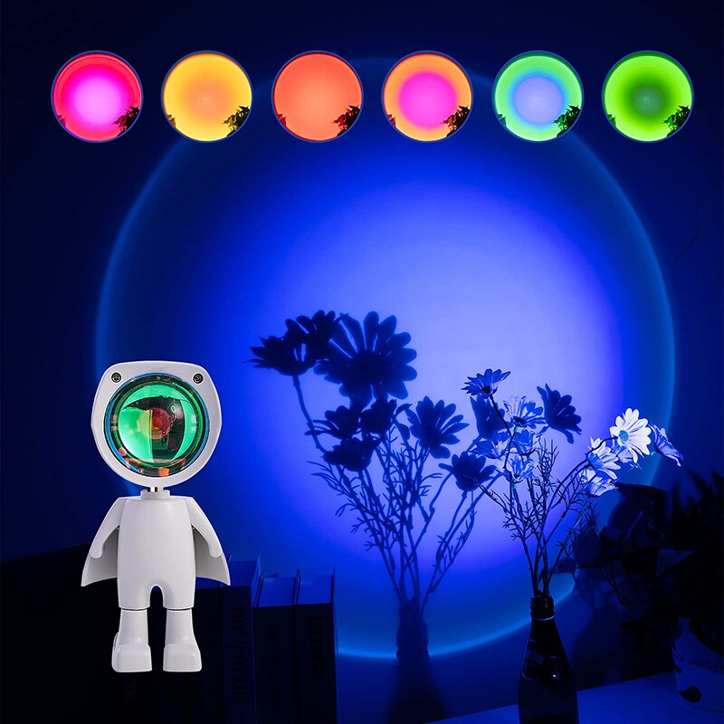 Astronaut’s Night Illusion – Sunset Lamp