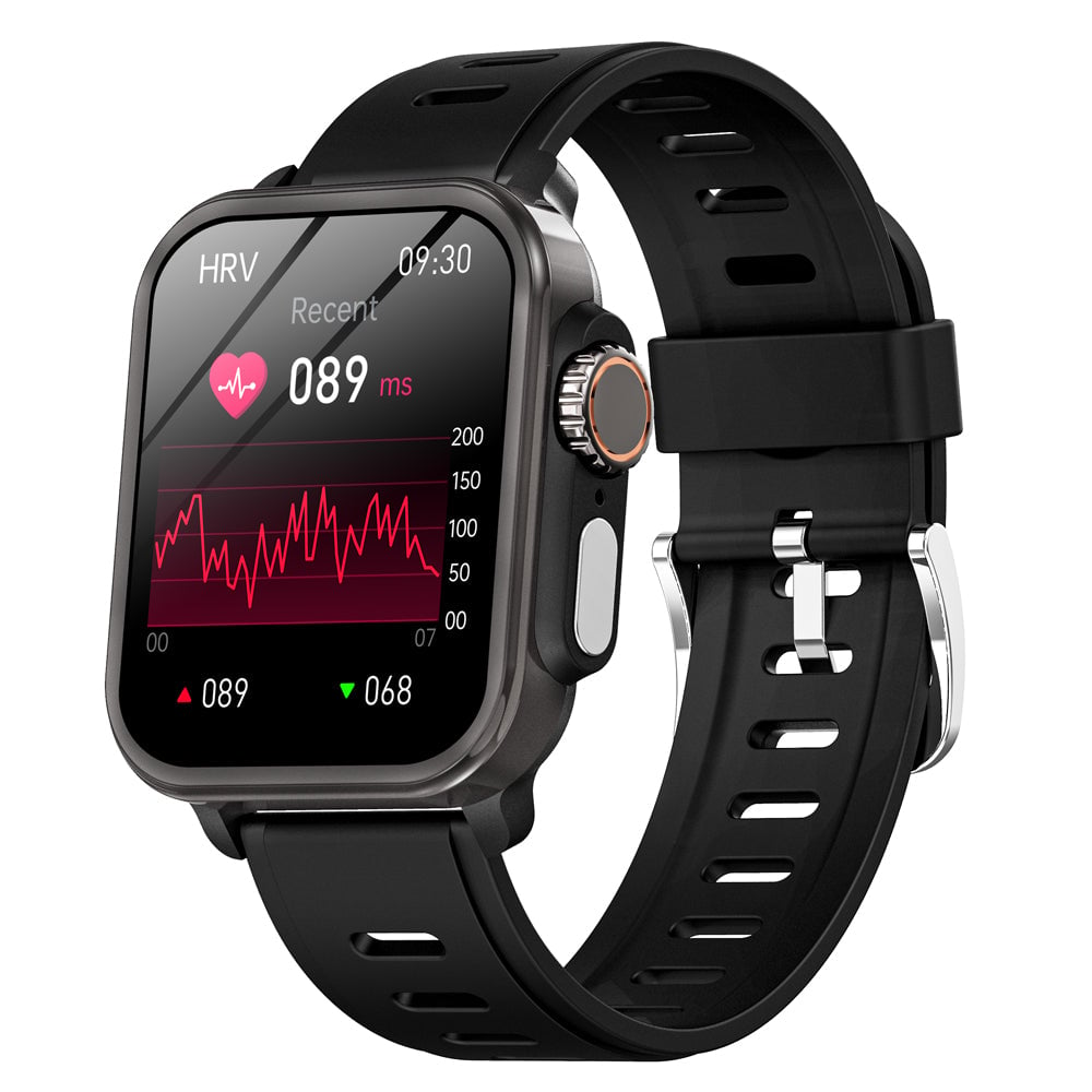 BEARSCOME VEE Bluetooth Call ECG/EKG Blood Oxygen Heart rate Monitoring Music SmartWatch